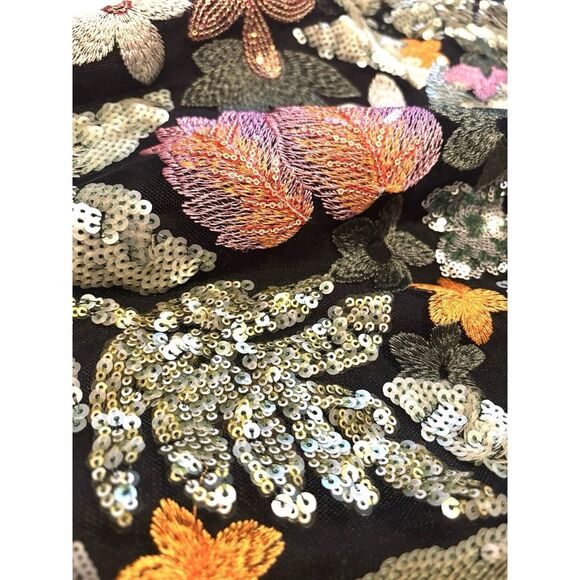 Alamour The Label Odette Gown Dress Floral Embroidered Formal Sequin Small S - Picture 9 of 15